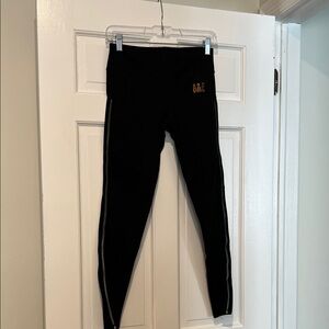 Abercrombie & Fitch adult Black Leggings with Gold Logo